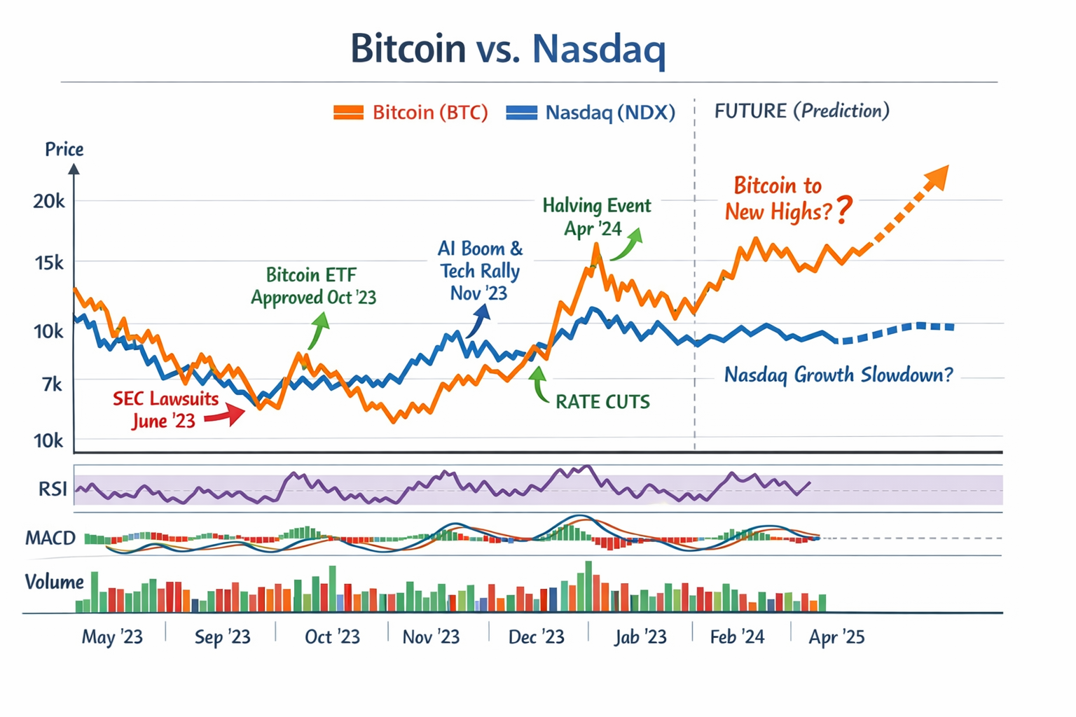 Bitcoin vs Nasdaq